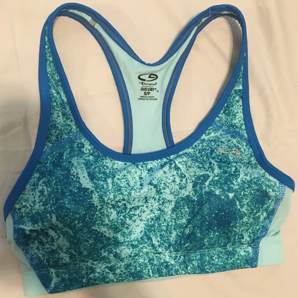 Padded athletic sports bra